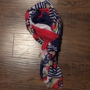 Like New Lightweight oversized Americana scarf
